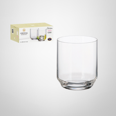 Juego Vasos de Cristal 350ml x6 &quot;Ara&quot; BOHEMIA