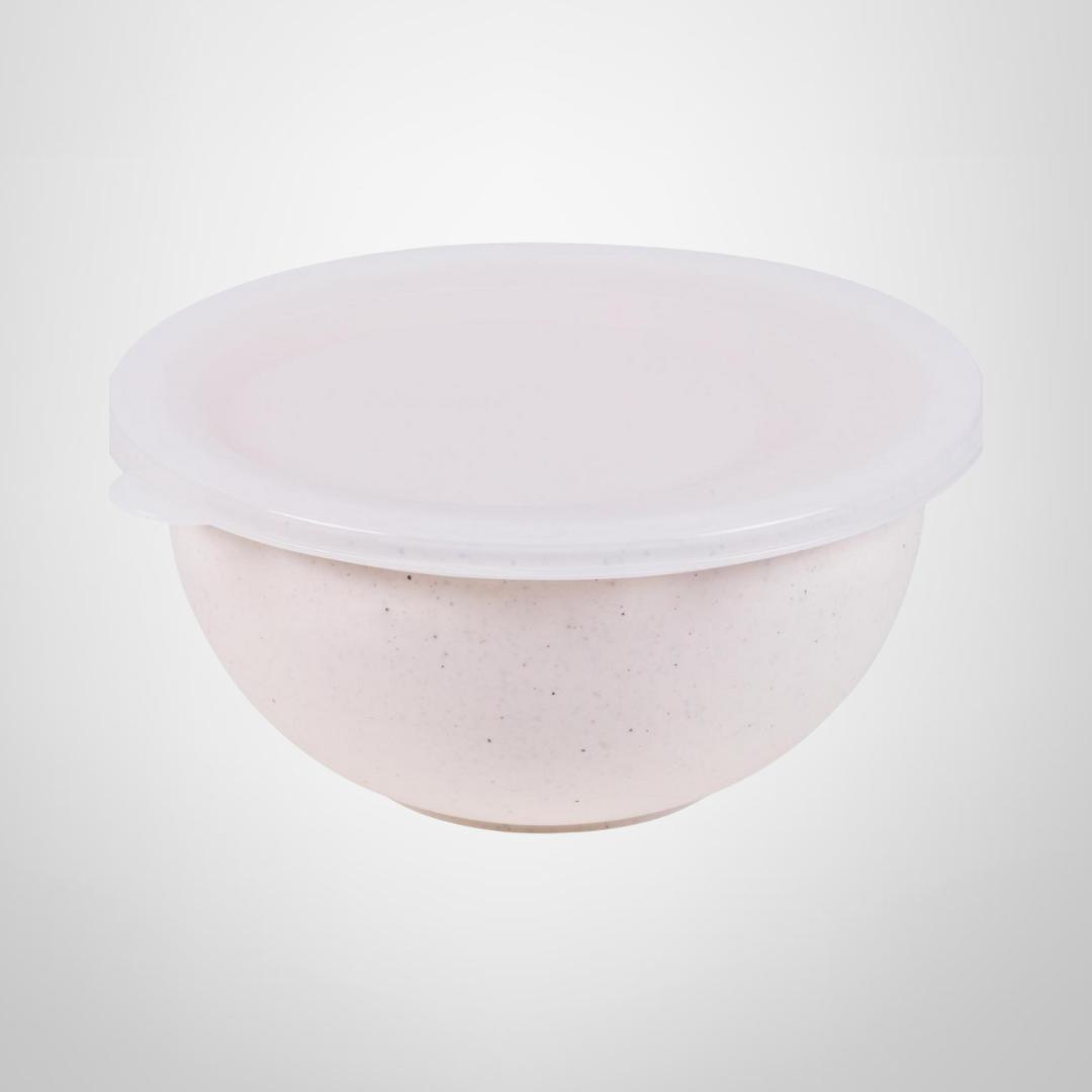 Bowl Plástico c/Tapa 3,3 Litros Blanco Mármol PLASUTIL