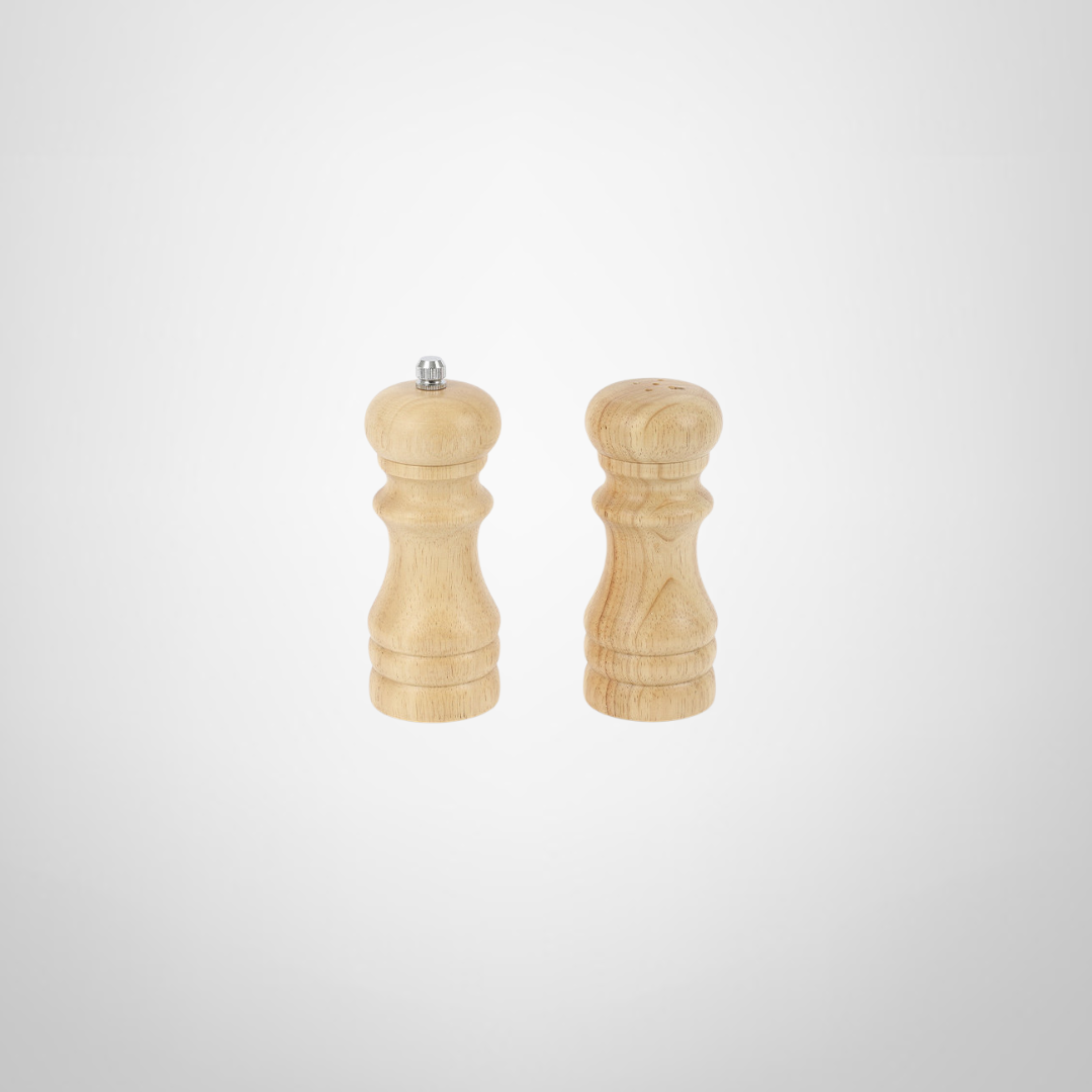 Set Salero+ Pimentero de Madera 11cm