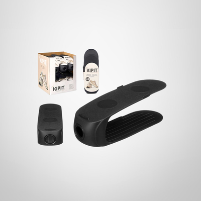 Set 3 Organizadores de Zapatos Negro 27,5x10,3x8,5cm KIPIT