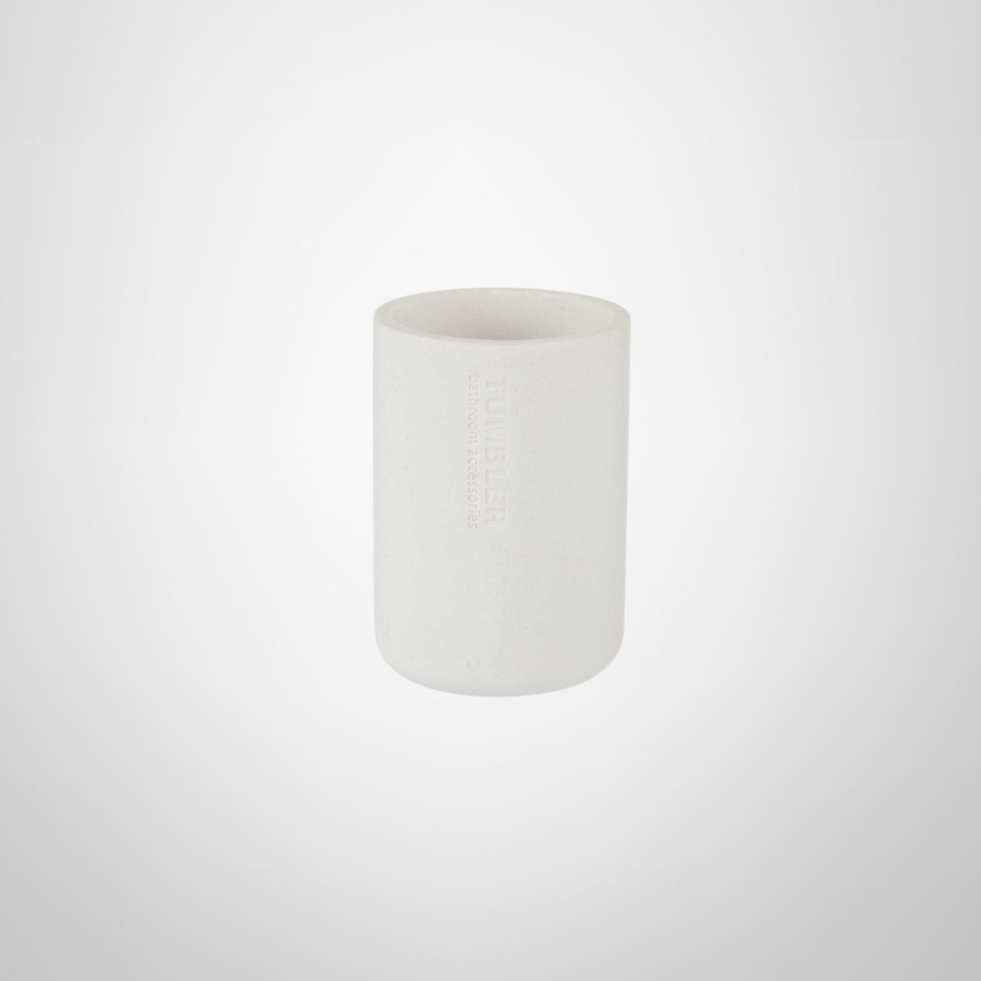 Vaso para Cepillos de Dientes de Cerámica Blanco