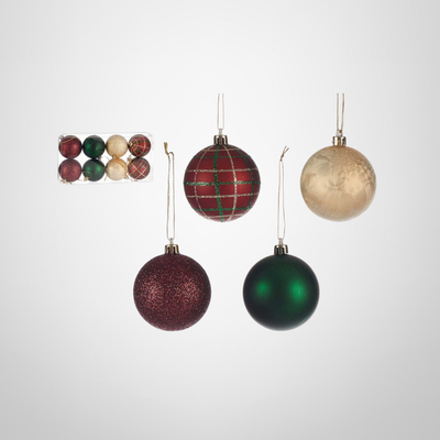 Set de 8 Chirimbolos Navideños de 6cm