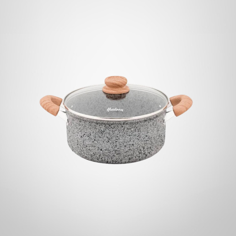 Cacerola &quot;Granito Stone&quot; de Aluminio Forjado 24cm HUDSON