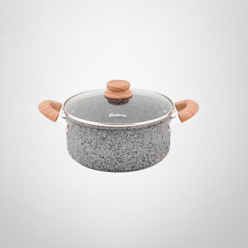 Cacerola &quot;Granito Stone&quot; de Aluminio Forjado 28cm HUDSON