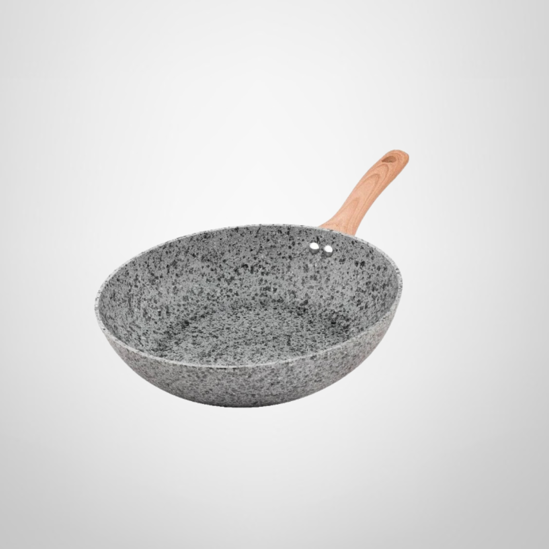 Wok &quot;Granito Stone&quot; de Aluminio Forjado 28cm HUDSON