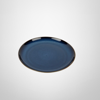 Plato Llano de Cerámica Azul 28cm