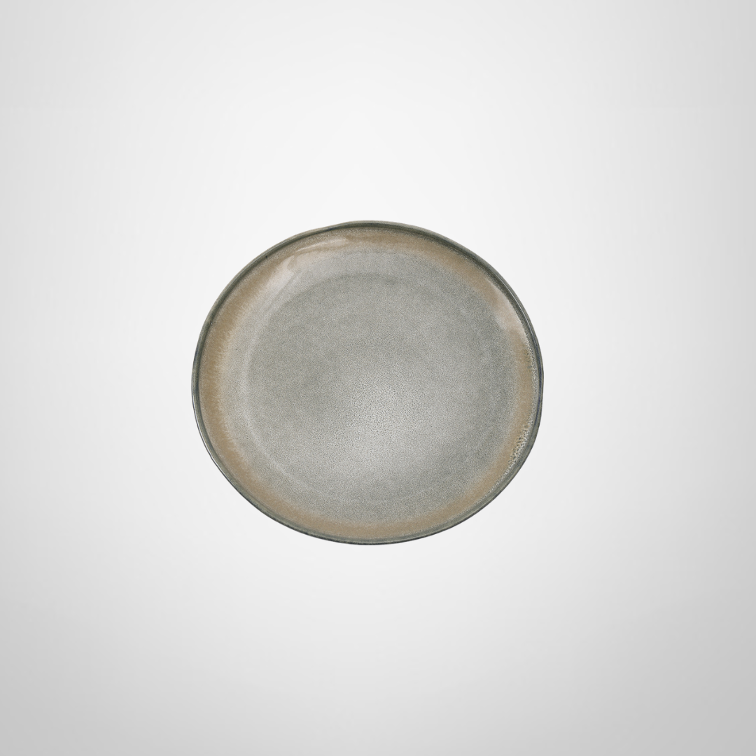 Plato de Postre de Cerámica 20cm Gris