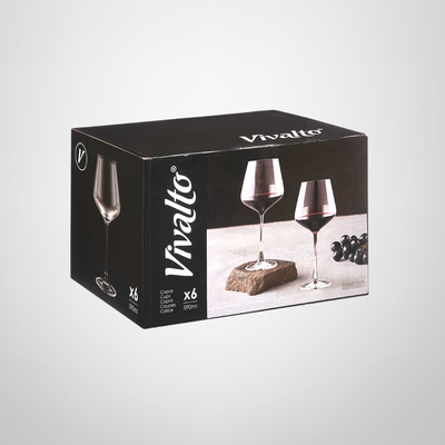 Set 6 Copas de Vino de Vidrio 590ml VIVALTO