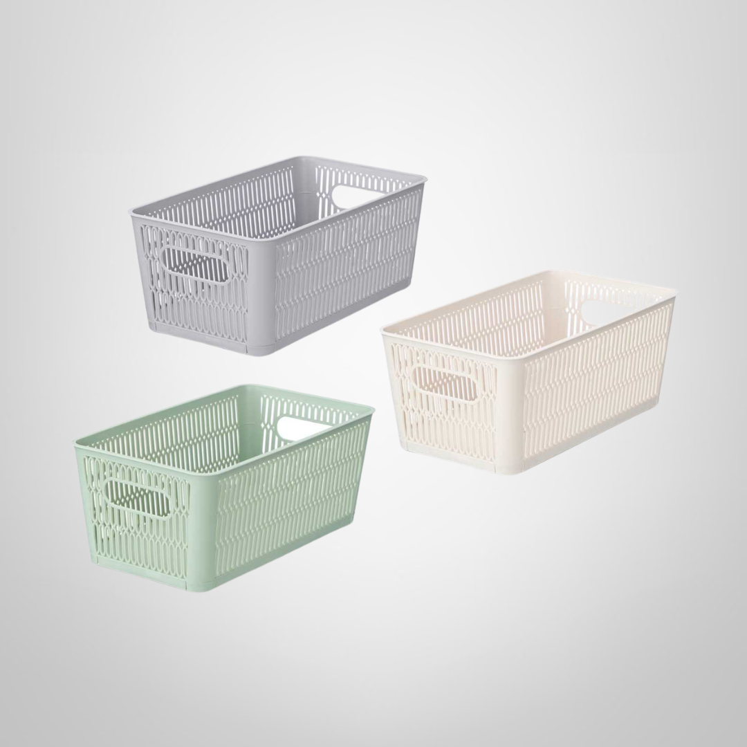 Caja Organizadora de Plastico 12 Litros c/Soporte Extensible 33x38,1x12,7cm