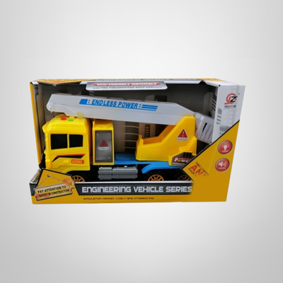 Camion c/Grua y Canasto c/Luz y Sonido de Juguete