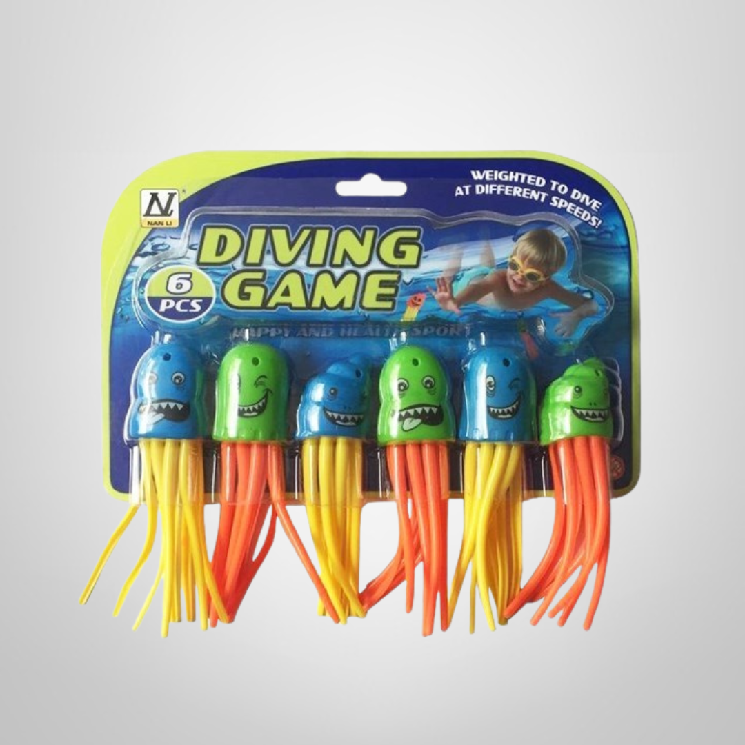 Juego para Piscina Sumergible 6 Pulpos