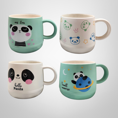 Taza de Ceramica Infantil Panda 320ml Varios Diseños