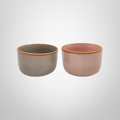 Bowl de Ceramica c/Borde Varios Colores 9,5x6cm