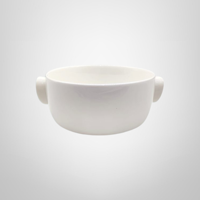 Bowl de Ceramica Blanco c/Asas 13,5×11,5x5cm