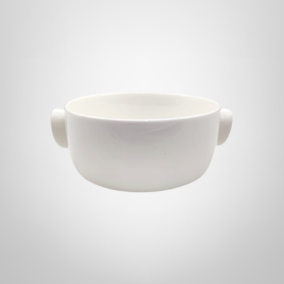 Bowl de Ceramica Blanco c/Asas 13,5×11,5x5cm