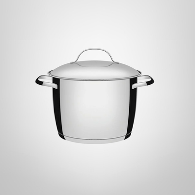 Olla Alta de 24cm de Acero Inoxidable c/Asas &quot;Allegra&quot; TRAMONTINA
