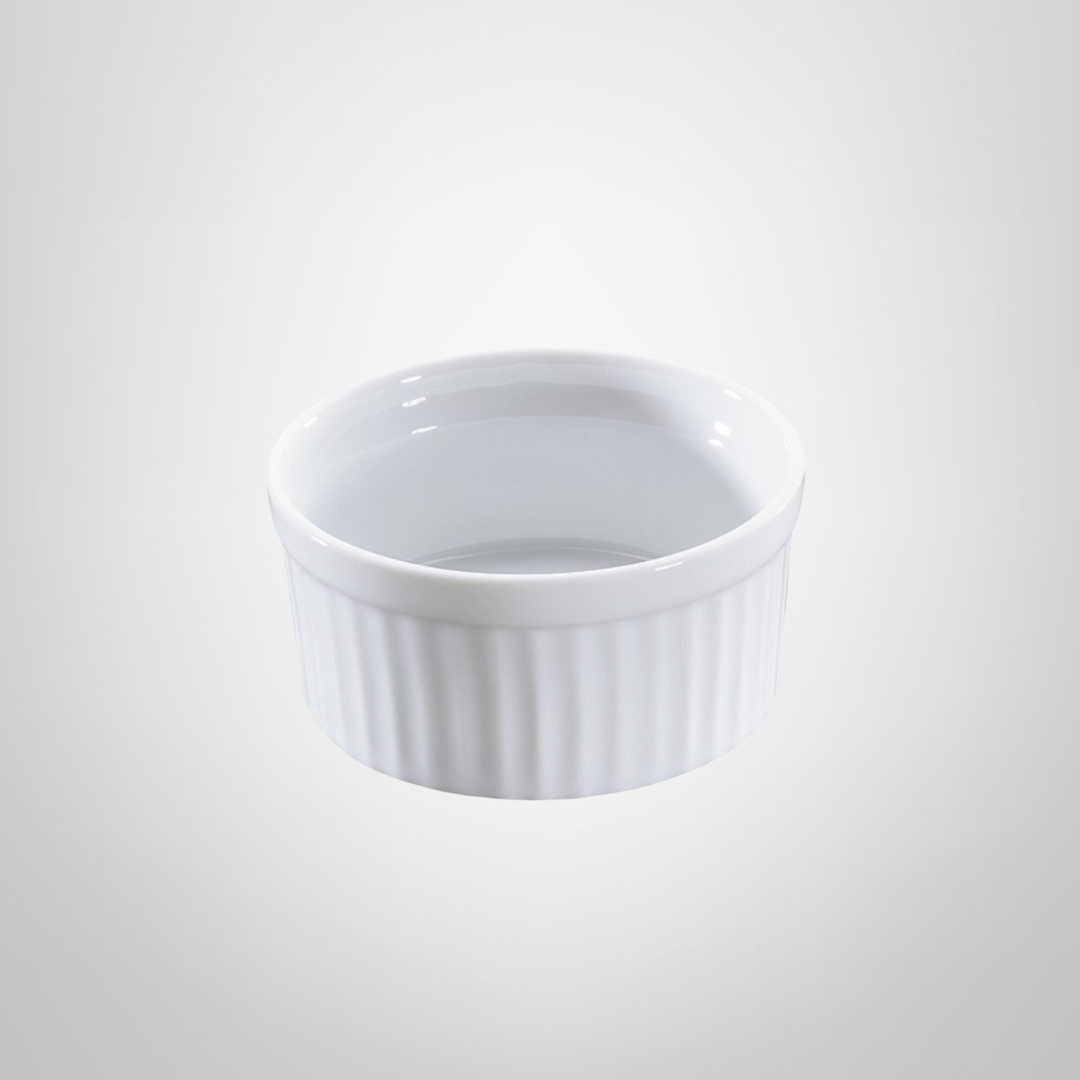 Ramekin de Ceramica Blanco 10x4.6cm