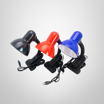 Lampara de Escritorio con Pinza c/Cuello Flexible