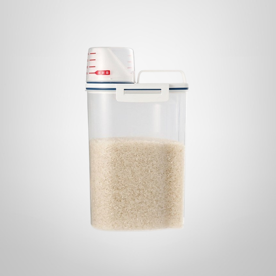 Recipiente de Plastico con Pico Vertedor y Tapa Medidora 2kg
