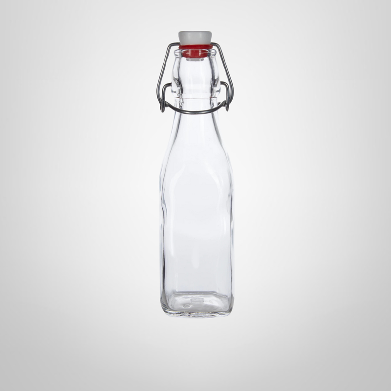 Botella de Vidrio Hermetica c/Tapa 1 Litro