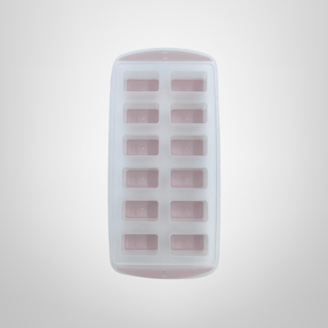 Cubetera de Plastico c/Base de Silicona para 12 Hielos