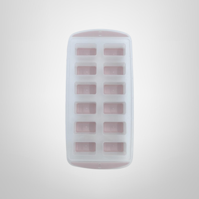 Cubetera de Plastico c/Base de Silicona para 12 Hielos