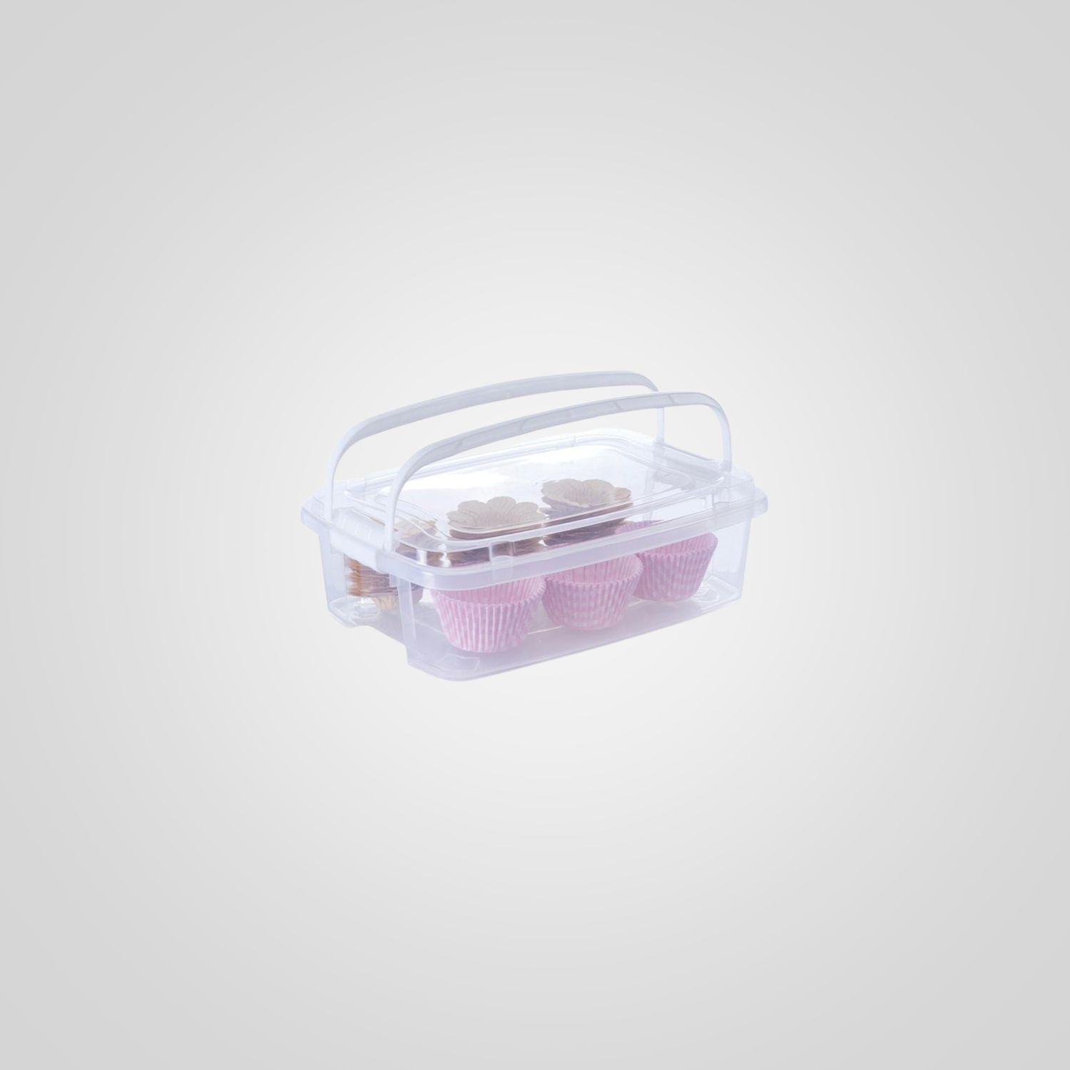 Caja Organizadora 5 Litros c/Asas Transparente PLASÚTIL