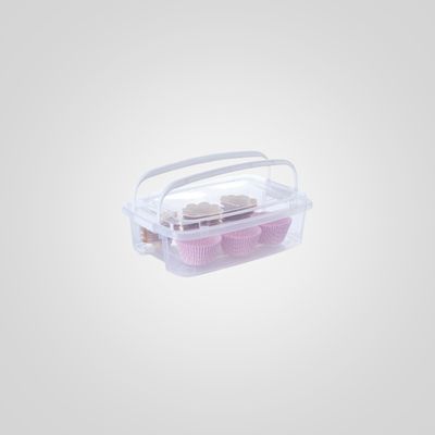 Caja Organizadora 5 Litros c/Asas Transparente PLASÚTIL
