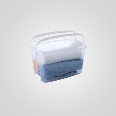 Caja Organizadora 10,7 Litros c/Asas Transparente PLASÚTIL