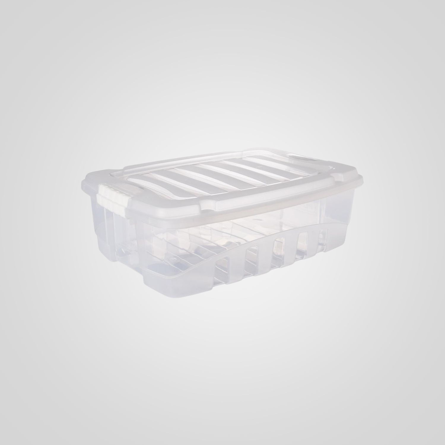 Caja Organizadora 26,5 Litros Transparente PLASÚTIL