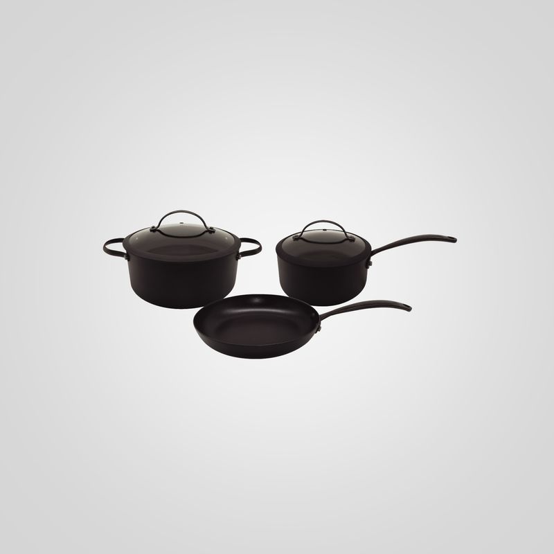 Bateria de cocina 5 piezas &quot;total black&quot; HUDSON