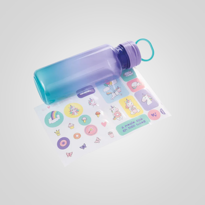 Botella abre fácil 600 ml PLASÚTIL &quot;Unicornio&quot;