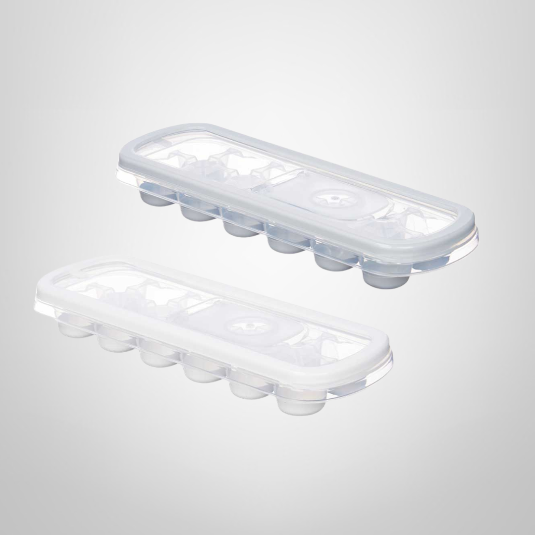 Cubetera de Silicona c/Tapa de Plastico 12 Cavidades KINVARA
