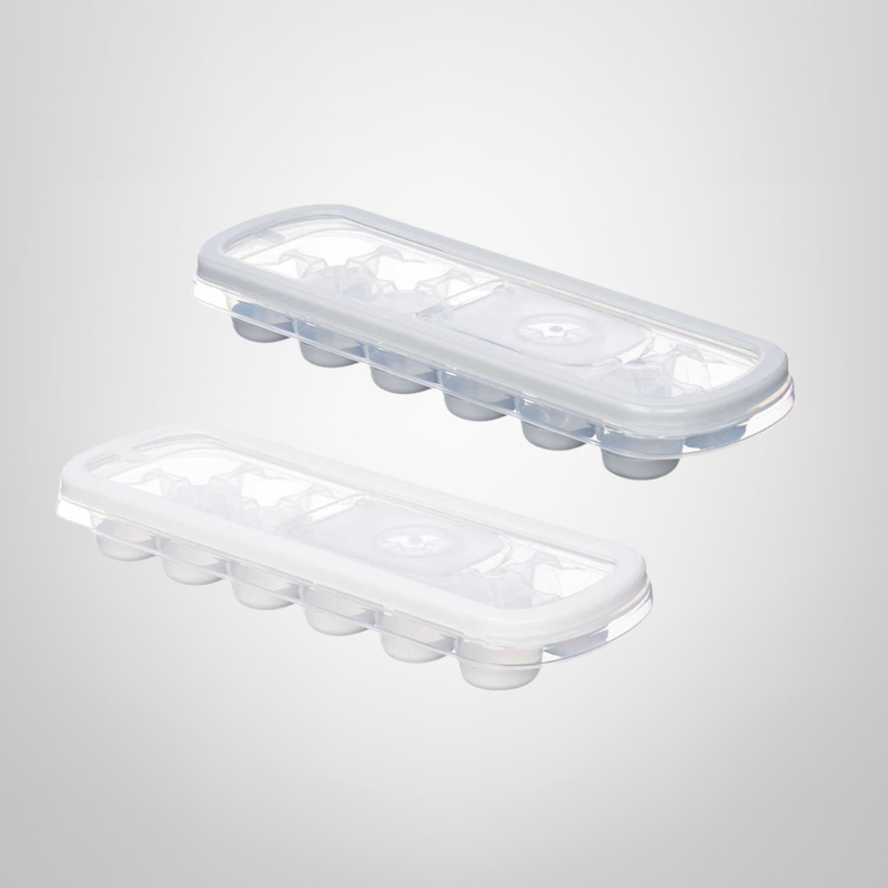 Cubetera de Silicona c/Tapa de Plastico 12 Cavidades KINVARA