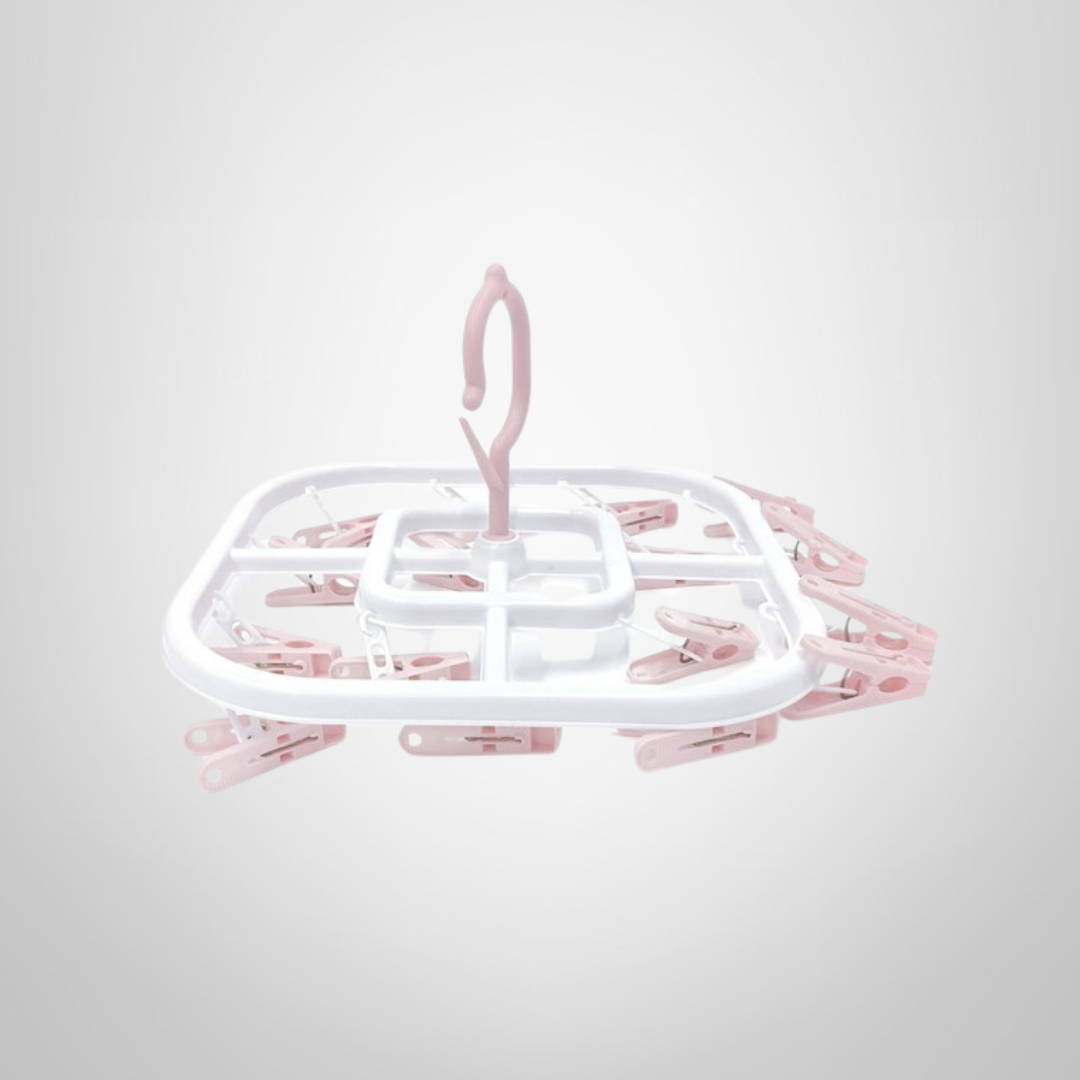 Tendedero Colgante de Plastico 16 Palillos 24,5x24,5cm