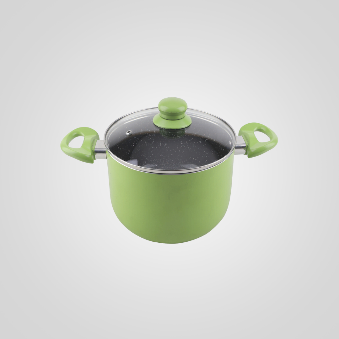 Olla 18 cm &quot;verde&quot; interior cerámico CUORI