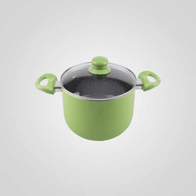 Olla 18 cm &quot;verde&quot; interior cerámico CUORI