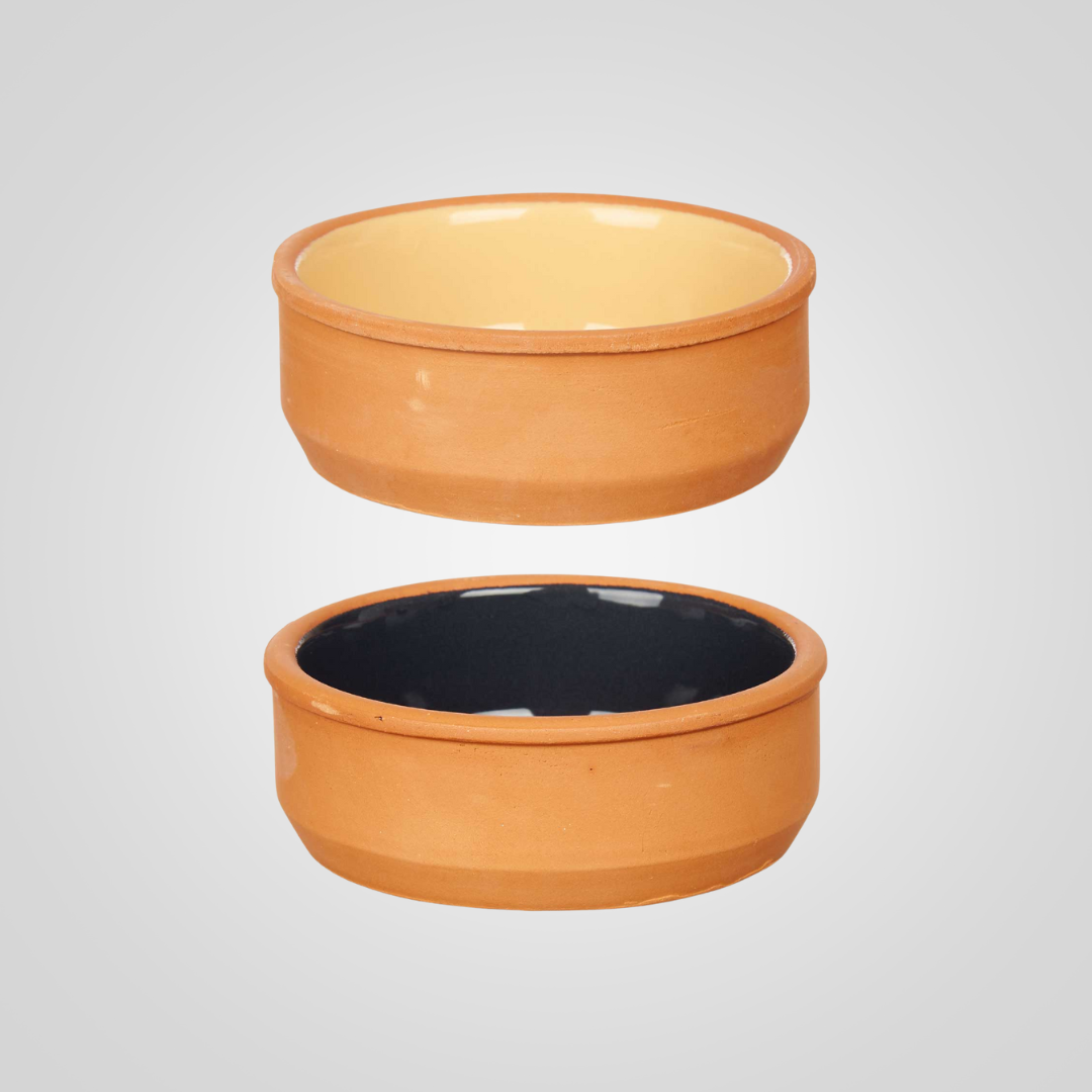Set x6 cazuelas de barro 12cm