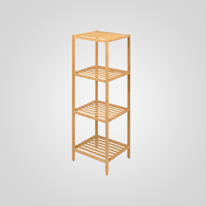 Estantería de Madera de Bambú 4 Estantes