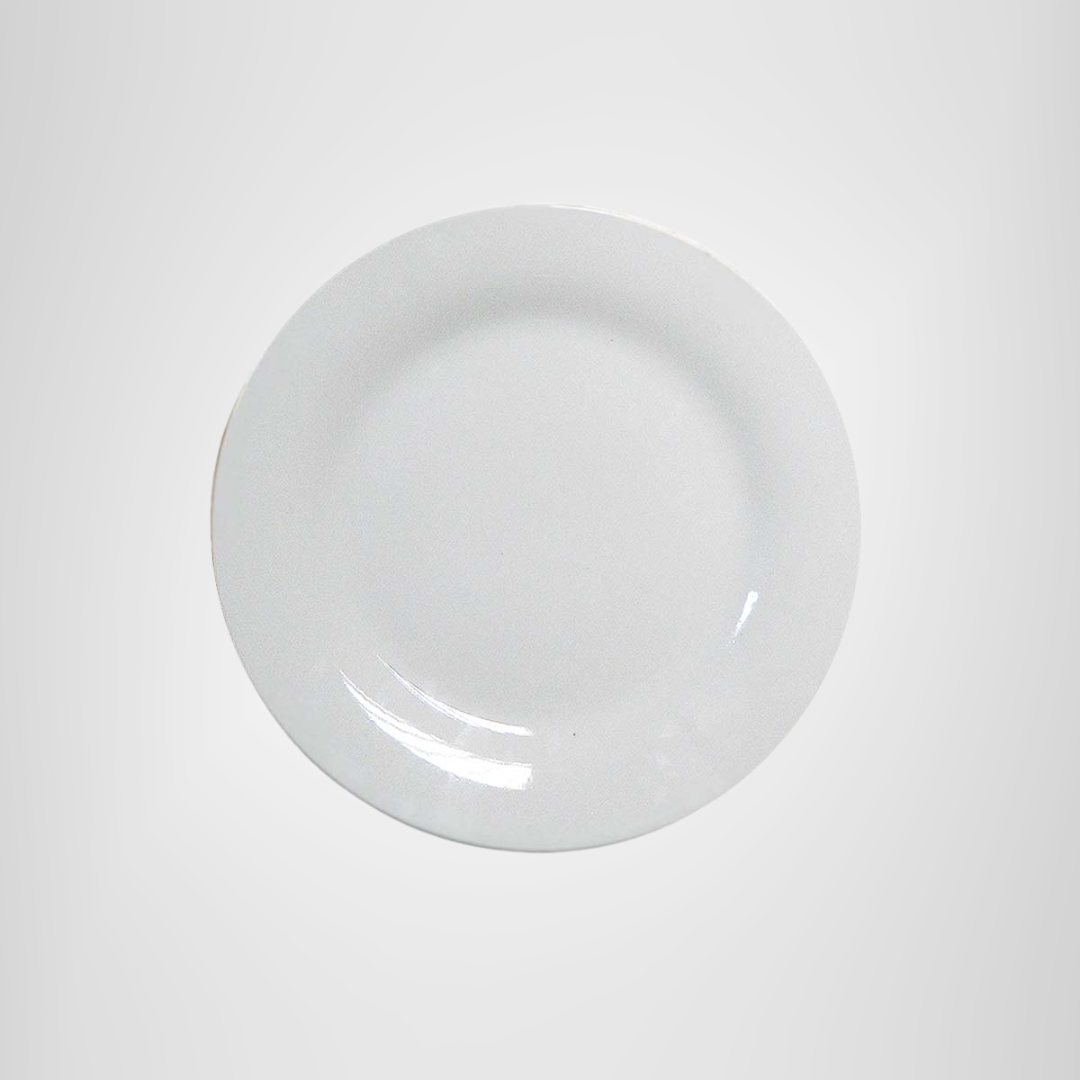 Plato postre cerámica blanca 15 cm