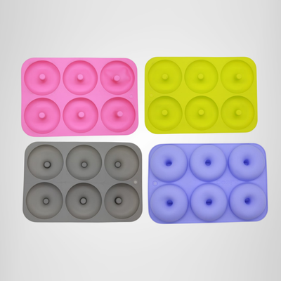 Molde de silicona para donas x6