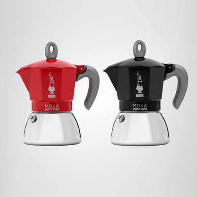 Cafetera Italiana 6 Tazas &quot;Moka Induction&quot; Roja BIALETTI