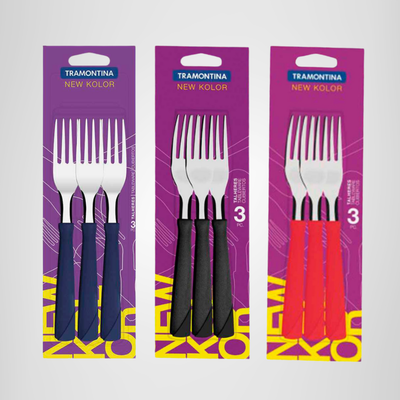 Juego de Tenedores de Mesa x3 New Kolor TRAMONTINA