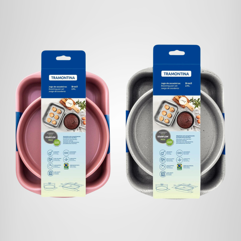 Juego de Asaderas Anti Adherentes 2 Piezas TRAMONTINA