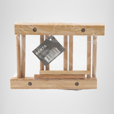 Soporte para platos de bambú