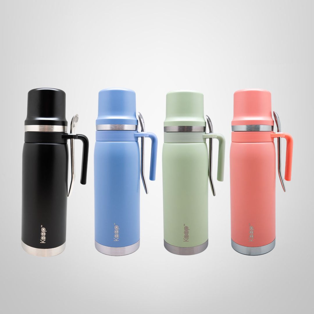 Set Termo/Mate/Bombilla  &quot;To Go&quot; 1 Litro KEEP