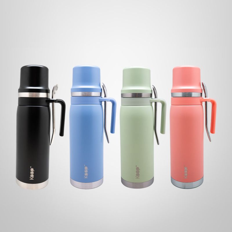 Set Termo/Mate/Bombilla  "To Go" 1 Litro KEEP
