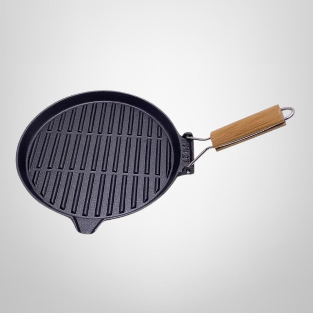Sarten de Hierro c/Mango de Madera 27cm