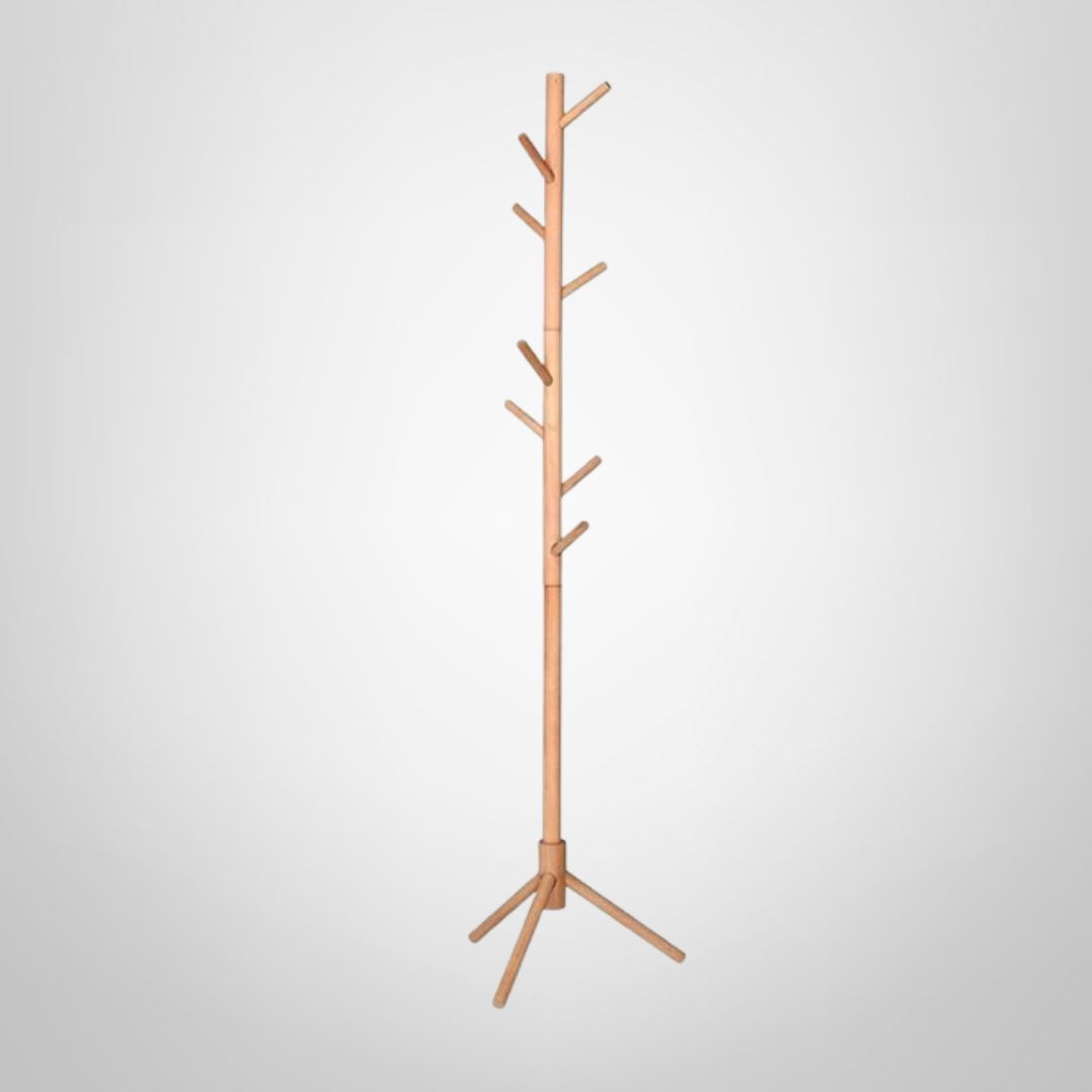 Perchero de Pie de Madera 157cm