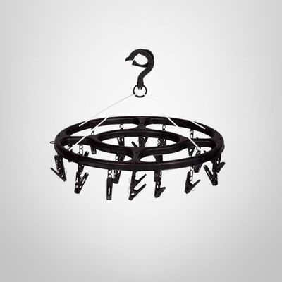 Mini Tendedero Oval 24 Palillos Negro MOR